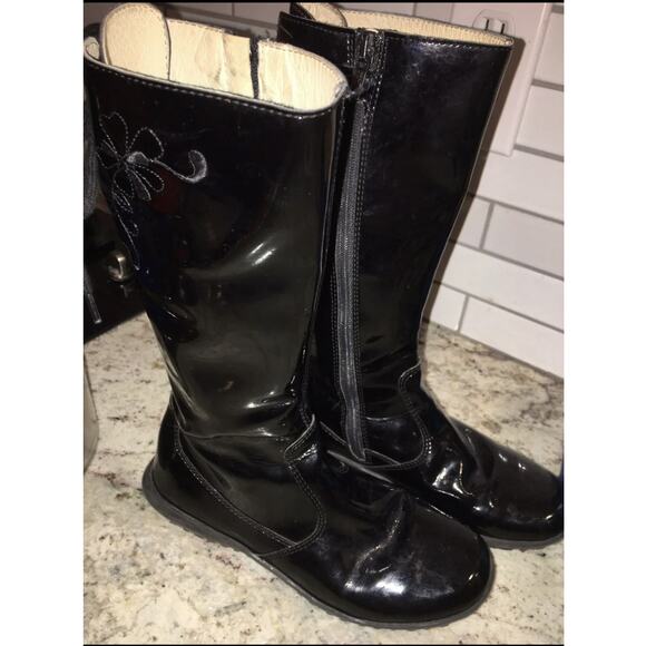 Naturino Italy Kids Black Patent Boot Knee High EU 33 - Picture 7 of 9